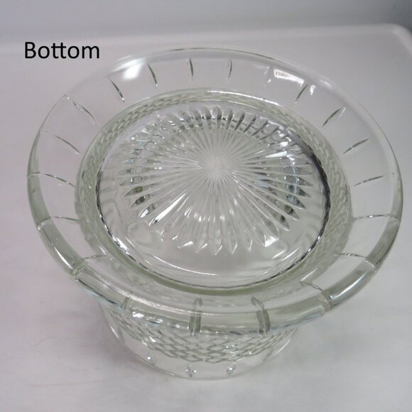 Vintage Indiana Glass Princess Pattern Candy Dish, vase or wine chiller HEAVY - Picture 7 of 9